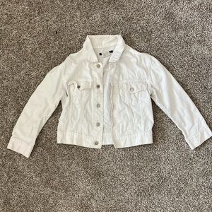 white jean jacket